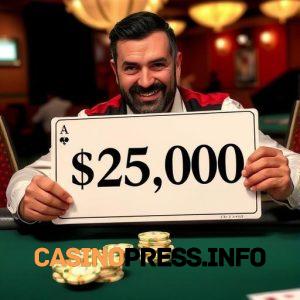Jugador de Blackjack Dona $25,000 a la Caridad